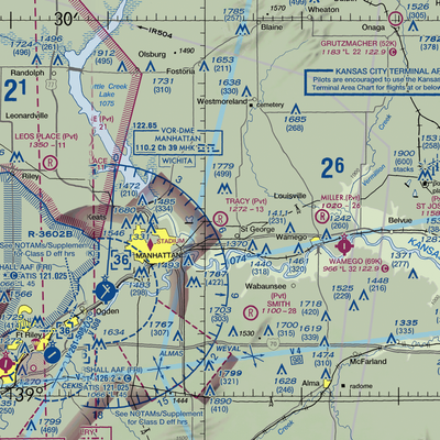 Tracy Airport (5KS6) VFR Sectional  Gaming Mouse Pad