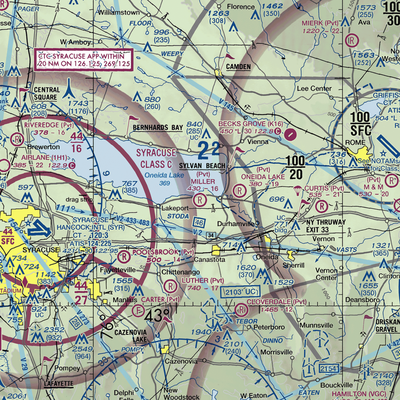 Miller Airport (3NY1) VFR Sectional  Gaming Mouse Pad