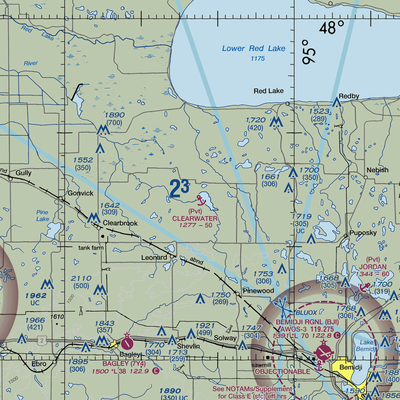 Clearwater Seaplane Base (21MN) VFR Sectional  Gaming Mouse Pad