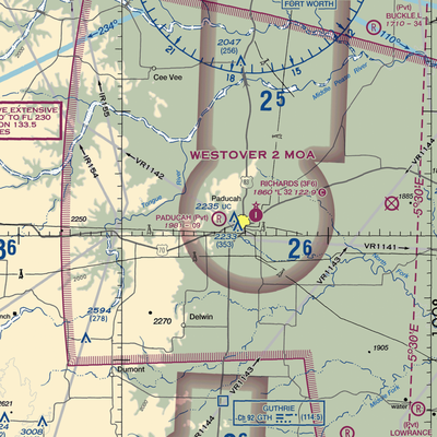 Paducah Airport (2TS5) VFR Sectional  Gaming Mouse Pad