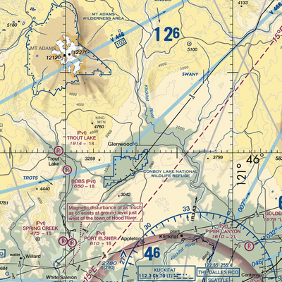 Flying L Airport (10WA) VFR Sectional  Gaming Mouse Pad