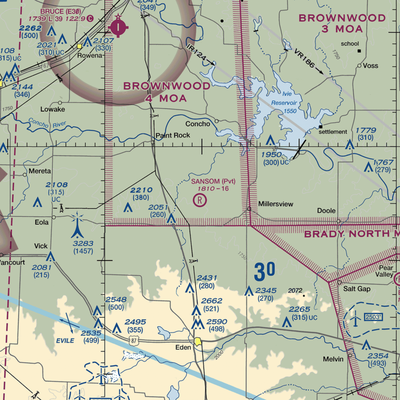 M Sansom Ranch Airport (06TS) VFR Sectional  Gaming Mouse Pad