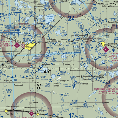 Stanton Hill Aerodrome (68MN) VFR Sectional  Gaming Mouse Pad