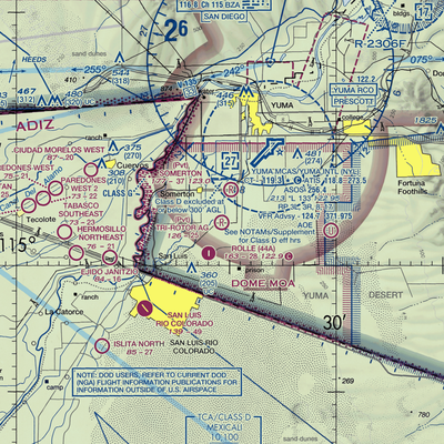 Tri-Rotor Ag Services Airport (AZ25) VFR Sectional  Gaming Mouse Pad