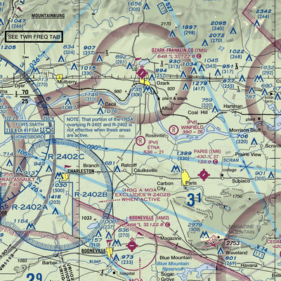 Etna Airport (2AR1) VFR Sectional  Gaming Mouse Pad