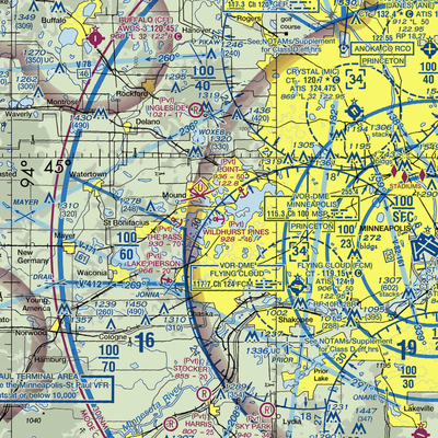 Wildhurst Pines Seaplane Base (1MN4) VFR Sectional  Gaming Mouse Pad