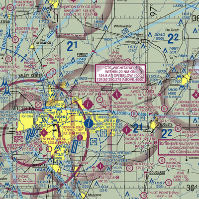 McMaster Gliderport (29KS) VFR Sectional  Gaming Mouse Pad