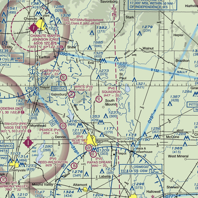 Squadron Field (11KS) VFR Sectional  Gaming Mouse Pad