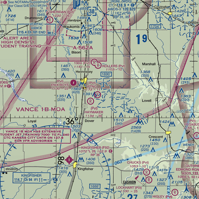 Haymaker Private Airport (35OK) VFR Sectional  Gaming Mouse Pad