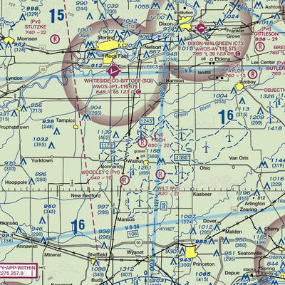 Fisch RLA Airport (IL83) VFR Sectional  Gaming Mouse Pad