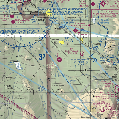 Sawtooth Airport (AZ04) VFR Sectional  Gaming Mouse Pad