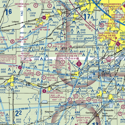 Nettle Creek Landings Airport (IL68) VFR Sectional Samsung Case