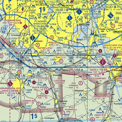 Mena Airport (85TA) VFR Sectional  Gaming Mouse Pad