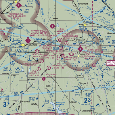 Smith Airpark (29OK) VFR Sectional  Gaming Mouse Pad