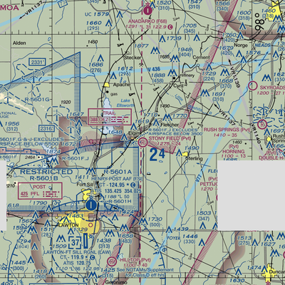 Elgin's Stony Field Airport (OK03) VFR Sectional  Gaming Mouse Pad