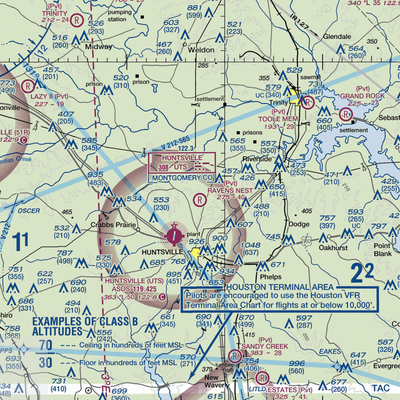 Private strip nr Huntsville (US-0285) VFR Sectional  Gaming Mouse Pad