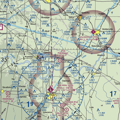 Rocky Point Airport (90OK) VFR Sectional  Gaming Mouse Pad