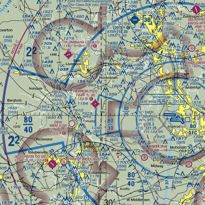 Stateline Airport (29PA) VFR Sectional  Gaming Mouse Pad