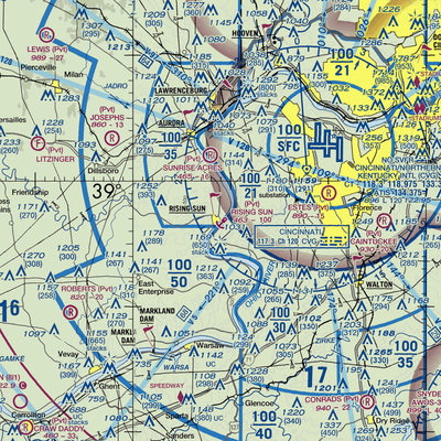 Rising Sun Seaplane Base (67IN) VFR Sectional  Gaming Mouse Pad