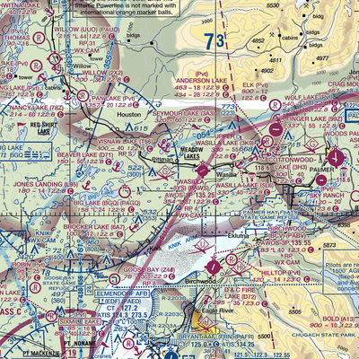 Grebe Lake Airport (AK45) VFR Sectional  Gaming Mouse Pad