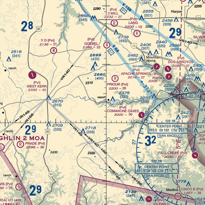 Stowers Ranch Airport (US-0239) VFR Sectional  Gaming Mouse Pad