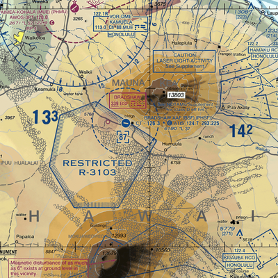 Pohakuloa Training Area (US-0224) VFR Sectional  Gaming Mouse Pad