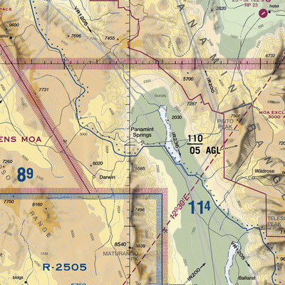 Panamint Springs Airstrip (US-0163) VFR Sectional  Gaming Mouse Pad