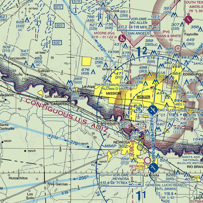 Putz Airport (US-0136) VFR Sectional  Gaming Mouse Pad