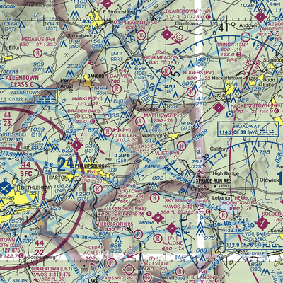 Johnson Farms Airport (US-0109) VFR Sectional  Gaming Mouse Pad