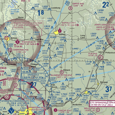 Laurie's Landing Airport (US-0104) VFR Sectional  Gaming Mouse Pad