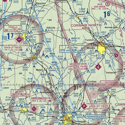 Lost Creek Farms Airport (US-0084) VFR Sectional  Gaming Mouse Pad