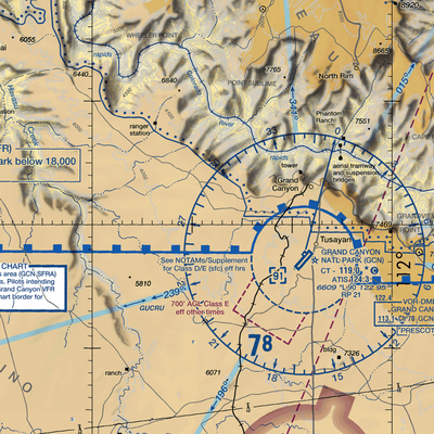 The Ranch Airport (US-0019) VFR Sectional  Gaming Mouse Pad