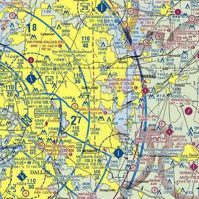 Madeira Airpark (TX91) VFR Sectional  Gaming Mouse Pad