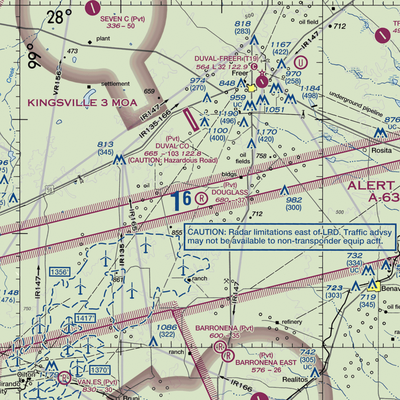 Douglass Ranch Airport (TX56) VFR Sectional  Gaming Mouse Pad