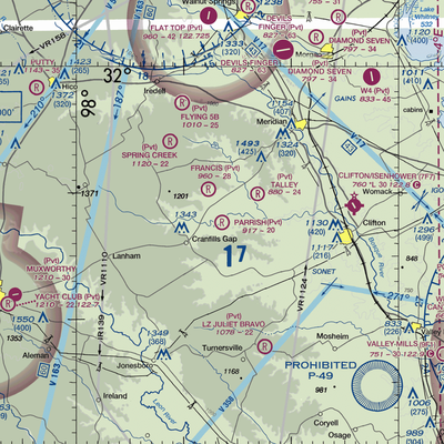 Parrish Airstrip (TX52) VFR Sectional  Gaming Mouse Pad