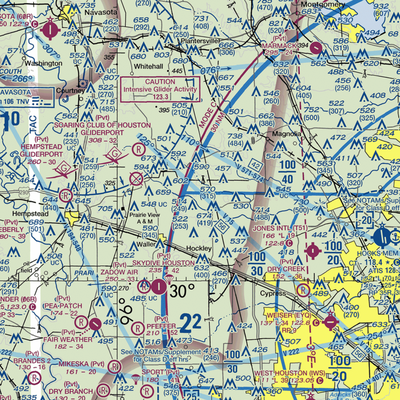 Biggin Hill Airport (TX49) VFR Sectional  Gaming Mouse Pad