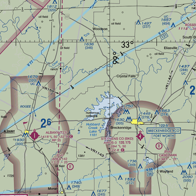 Green Ranch Airport (TX36) VFR Sectional  Gaming Mouse Pad