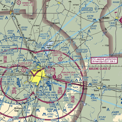 Portlock Airfield (TX02) VFR Sectional  Gaming Mouse Pad