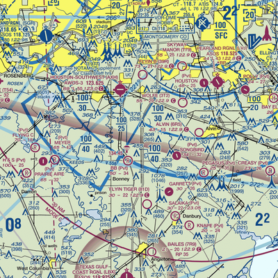 Bayless Airport (TS90) VFR Sectional  Gaming Mouse Pad