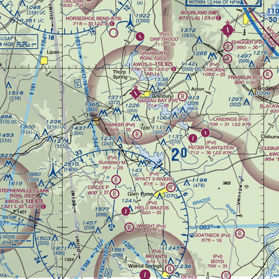 Parker Airport (TS89) VFR Sectional  Gaming Mouse Pad