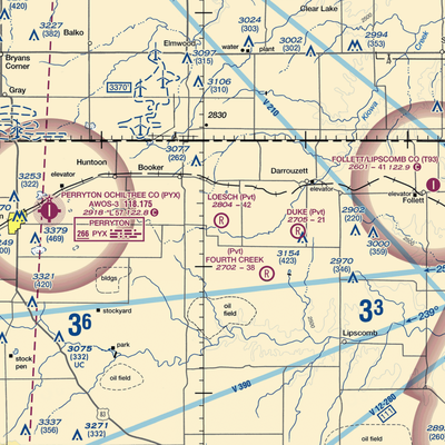 Loesch Ranch Airport (TS78) VFR Sectional  Gaming Mouse Pad