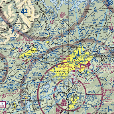 Robertson Farm Airport (TN94) VFR Sectional  Gaming Mouse Pad