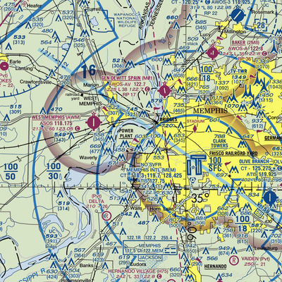 Isle-A-Port STOLport (TN43) VFR Sectional  Gaming Mouse Pad