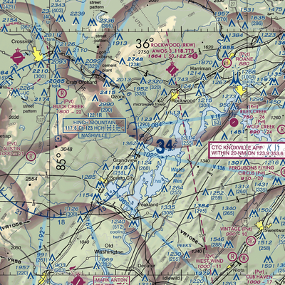 100 Aker Wood Airport (TN41) VFR Sectional  Gaming Mouse Pad