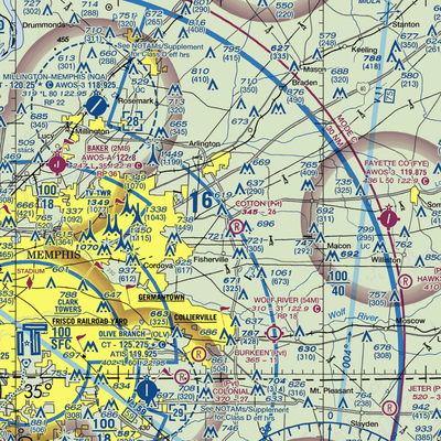 Richardson Strip (TN18) VFR Sectional  Gaming Mouse Pad