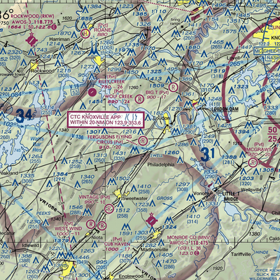 Fergusons Flying Circus Airport (TN09) VFR Sectional  Gaming Mouse Pad