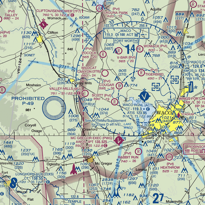 Wales Air Field (TE92) VFR Sectional  Gaming Mouse Pad