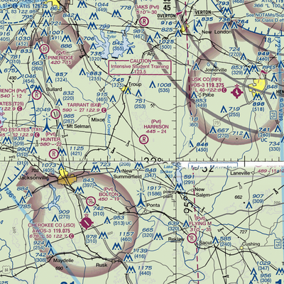 Harrison Farm Airport (TE91) VFR Sectional  Gaming Mouse Pad