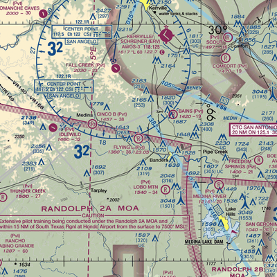 Flying L Airport (TE90) VFR Sectional  Gaming Mouse Pad