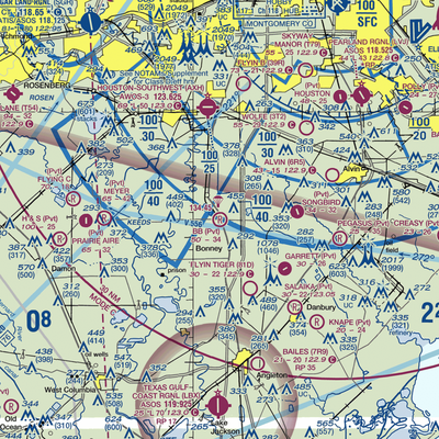 Bb Airpark (TE88) VFR Sectional  Gaming Mouse Pad